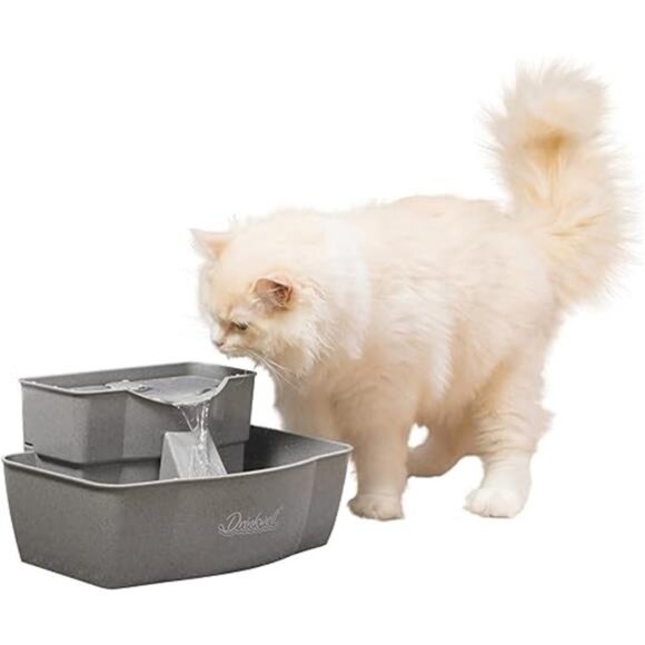 Multi-Tier Fountain – Large Waterer Great for Cats and Dogs – 2 Heights to Drink - Picture 6 of 6